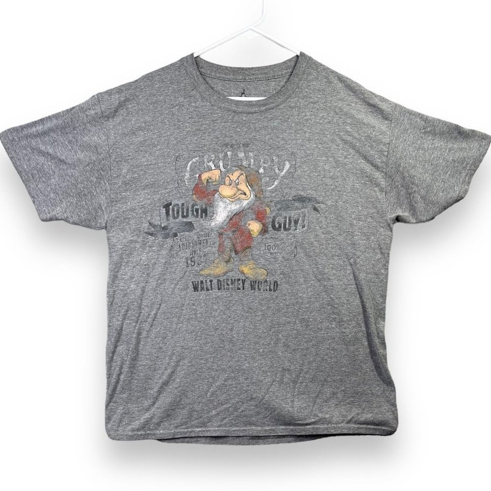 Grumpy T-Shirt Mens Large Walt Disney World Disney Land TOUGH GUY Short Sleeve